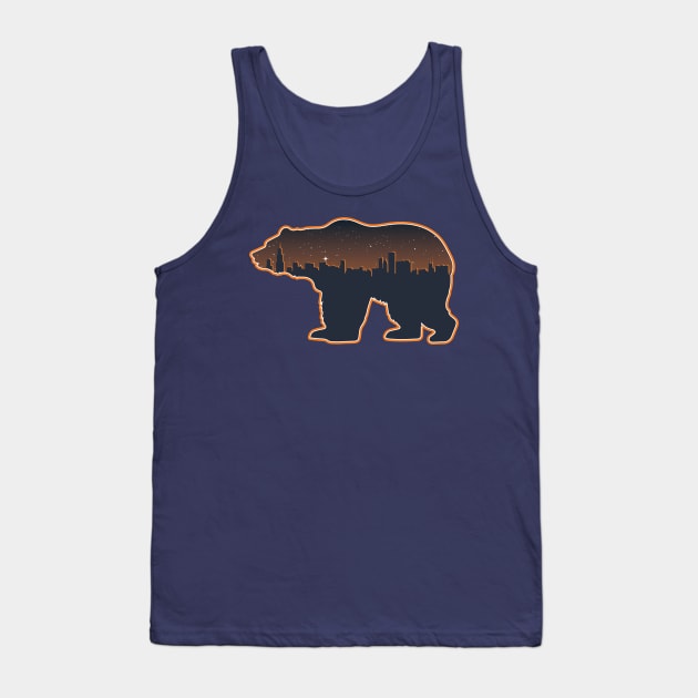 Chicago Bears City Skyline Tank Top by stayfrostybro